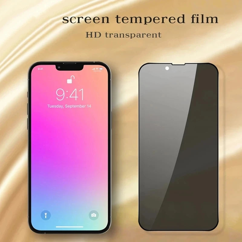 1-5Pcs Privacy Screen Protector for IPhone 12 13 Pro Max Mini 7 Plus Anti-Spy Tempered Glass for iPhone 11 14 15 PRO XS MAX XR X