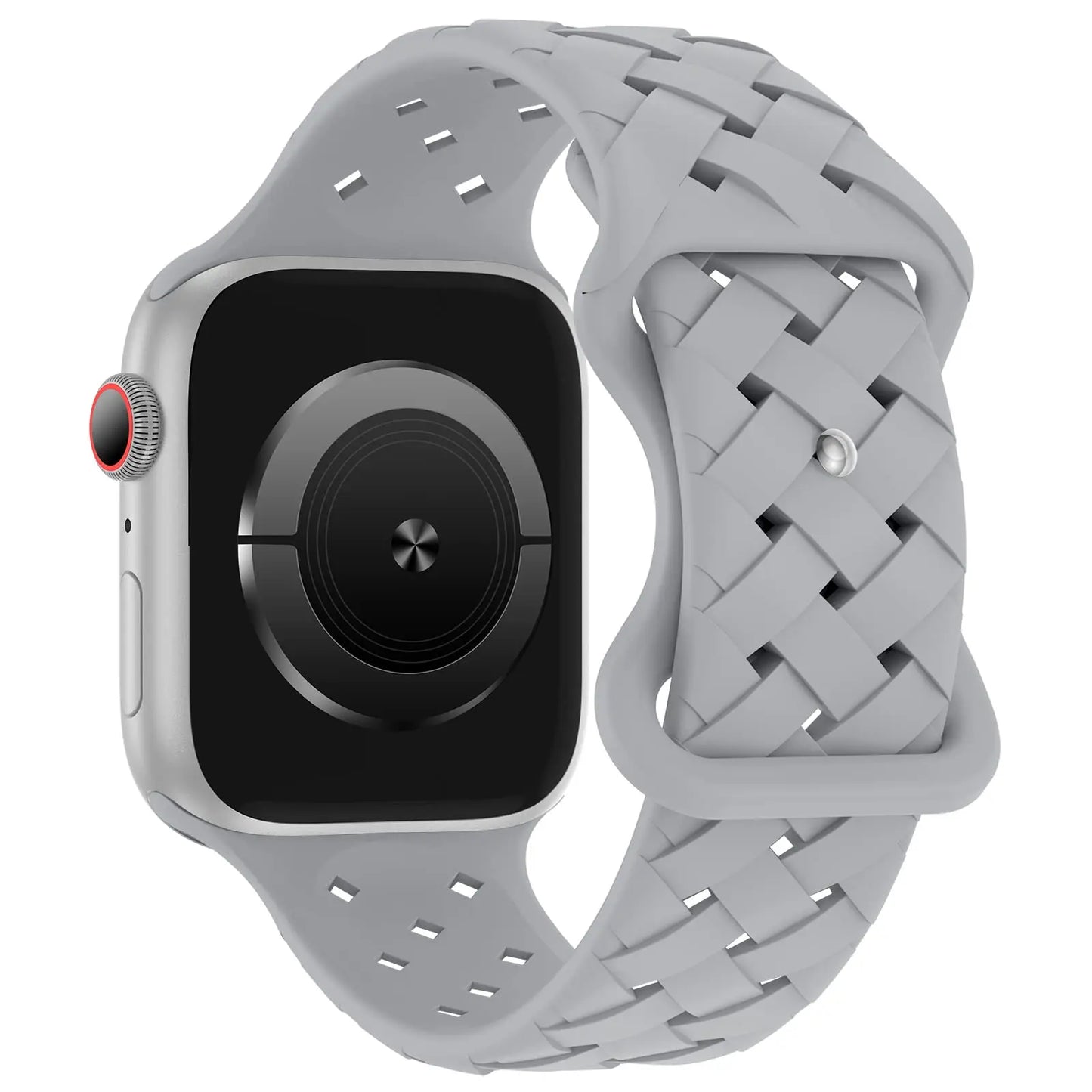 Sport Braided Silicone Strap For Apple Watch Band 44mm 40mm 45mm 49mm 46mm Breathable bracelet iwatch series 10 9 7 8 se ultra 2