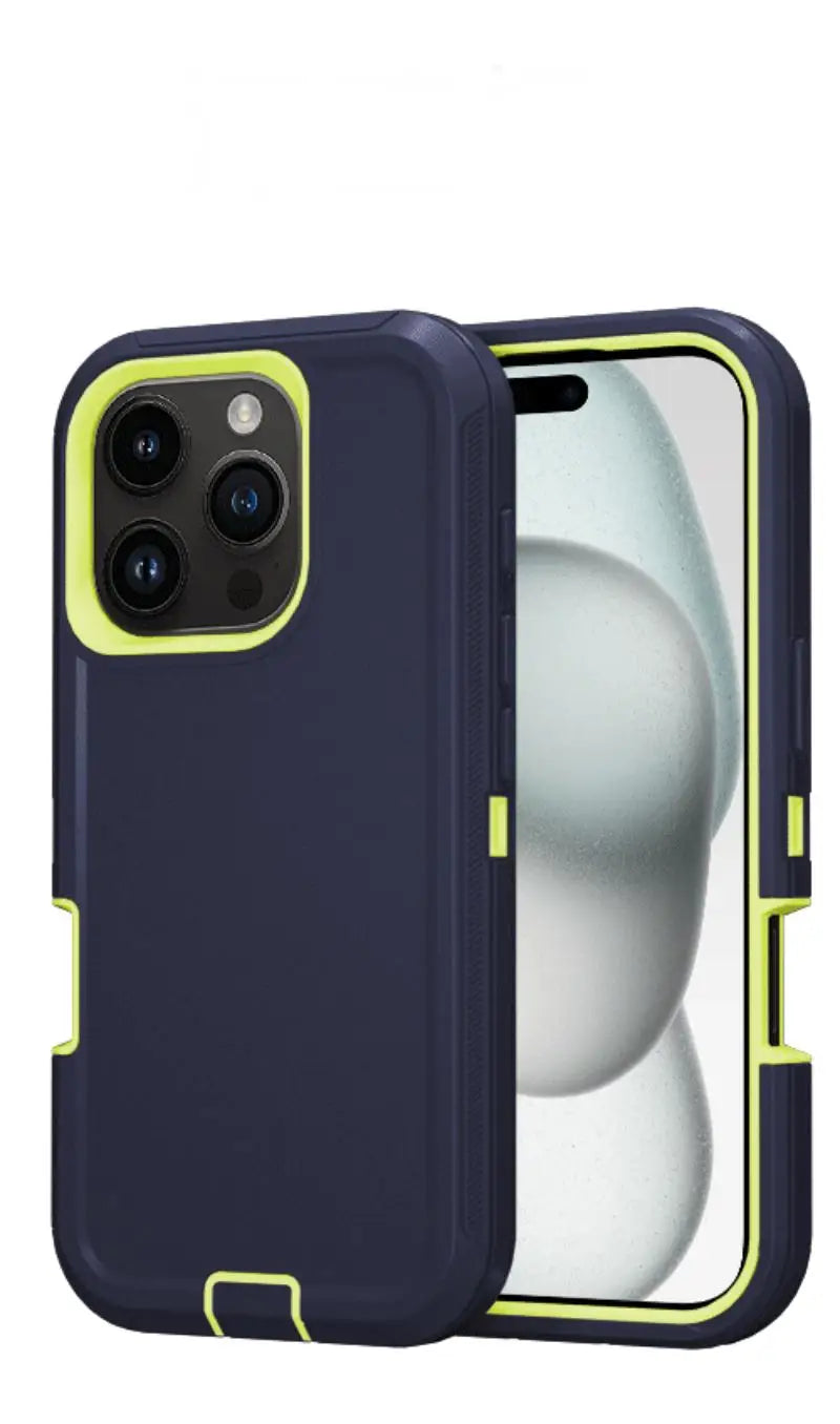 Shockproof Defender Armor Case for iPhone 16 14 13 12 11 15 Pro Max Plus Camera Protection Shockproof Case Kickstand Phone Cover