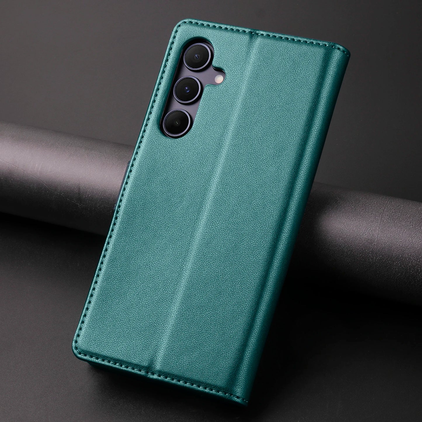 Luxury Leather Wallet Flip Case for Samsung S24 Ultra S23 Plus S22 Pro S21 FE S20 Galaxy A55 A35 A25 A15