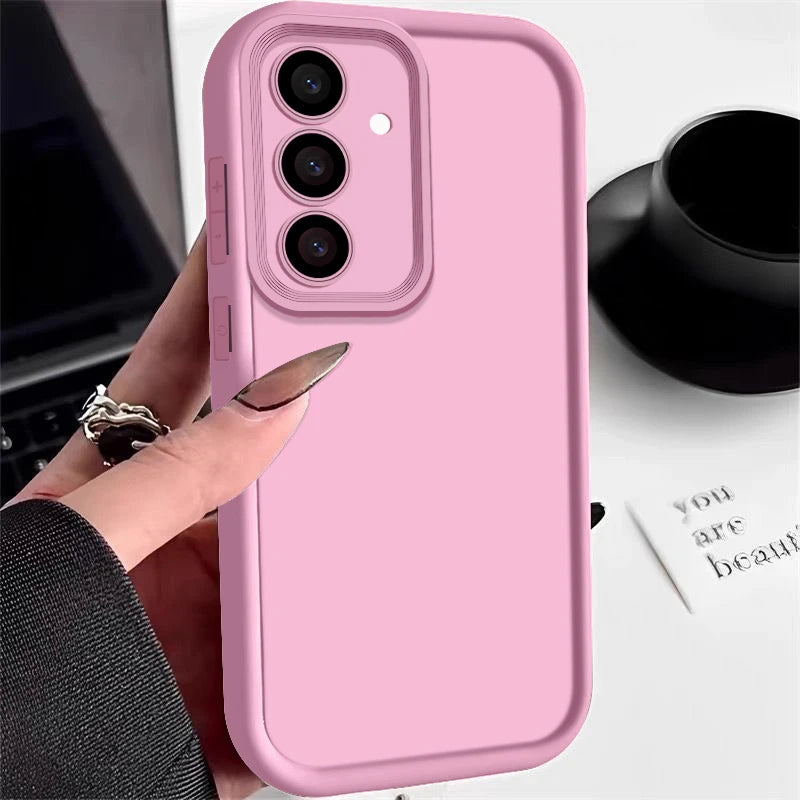 Candy Color Silicone Phone Case For Samsung S25 S24 S23 S22 Ultra S24 FE A14 A15 A35 A52 A53 A54 A25 A16 A56 A36 5G