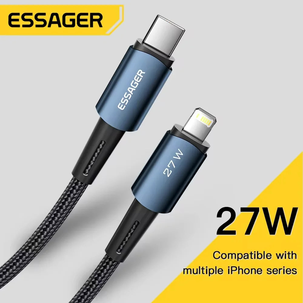 Essager USB C Cable Fast Charging Cable Type C To Lighting Date Wire 20W For IPhone 14 13 12 11 pro Max XS iPad Macbook